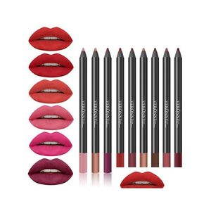 Lip Ołówki hurtownia szminki ołówek damski profesjonalny lipliner Wodoodporna wkładka 9 kolorów narzędzia makijażu