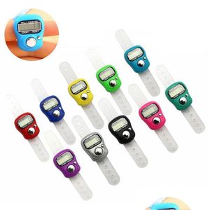 Contatori Mini Hand Hold Band Tally Counter Lcd Digital Sn Finger Ring Elettronica Head Count Buddha Electronic Drop Delivery Office Dhzor