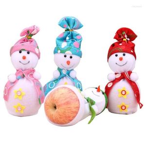 Julekorationer Apple Bag Snowman Gift Ornaments Pendant Drop Delivery Home Garden Festive Party Supplies DHSA2