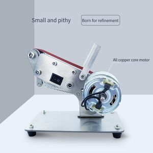 ベルトグラインダー110V DIY SANDER POLIGHNER ELECTRING GRINDING MANISIN SANDER ELECTRICAL MINI GRINDERリボンと研磨剤ベルトサンダー