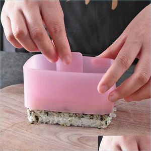 Przybory kuchenne 1 szt. Formy Non Stick Rectangar sushi producent sushi piłka ryżowa kuchnia onigiri