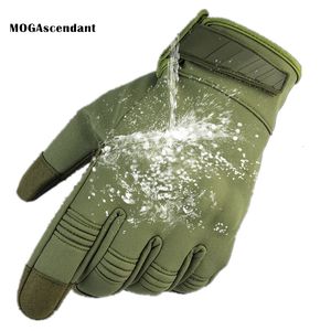 Fingerless Handskar Touch Screen Waterproof Military Combat Gloves Mens Army Tactical Gloves Camouflage Full Finger Gloves Paintball Gloves 230113