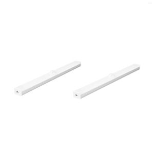 Lâmpadas de mesa LED sob o armário da plataforma de iluminação Casas do sensor corporal Luzes de luz noturna para exibir salão de estar corredor