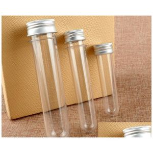 Packing Bottles 30Ml 40Ml 100Ml Transparent Cylindrical Plastic Test Tube Bottle Mask Powder Bath Salt Candy Bottled Empty Sn2110 Dr Dhliv