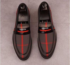 2023 2020 nowa krata zamszowe męskie mokasyny modne buty wsuwane buty męskie obuwie męskie wesele obuwie duże rozmiary 37-44