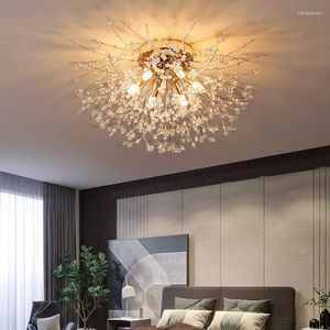 Ceiling Lights Dandelion Modern Crystal Light Living Room Dining Decoration Led Home Indoor Kitchen Bedroom Lighting