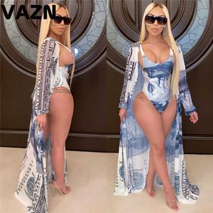 Two Piece Dress Summer Beach Wind Top Pant Matching Sets Sexy Club Birthday Outfits Sexy Pattern Print Mesh Spliced Two Piece Set T230113