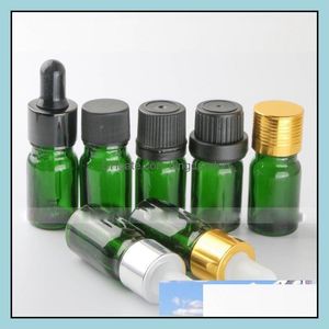 Packing Bottles 960Pcs/Lot Glass Empty 5Ml Dropper For Essential Oils Green Eliquid Wholesale Drop Delivery Office School Business I Otl0U