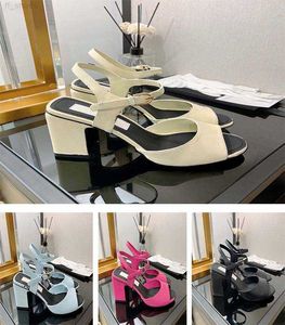 2023 Designer High Heels Womens Dress Shoes Pointed Buckle Sandals Summer Shoes Fashion Increased by 7cm Leather Production Is Worth Owning