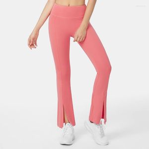 Active Pants Women Girl Running Bell-Bottom Yoga Workout Fitness Sport Gym Toming Clothes Women's Flare Bottoms Trousers For Female 07