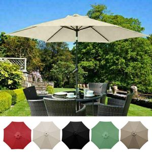 Shade 3 M Garden Cover Parasol Replacement Umbrella Rainproof Sunshade Canopy 8 Arm Shelters Deck Fabric 230113