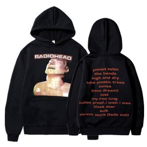 Mens Hoodies Sweatshirts Vintage Rock Band Radiohead hip hop Her Şey Müzik Albüm Baskı Sweatshirt Harajuku Streetwear Büyük boy gençler 230113
