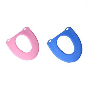 Pillow Toilet Seat Cover Pad Comfortable Pink Blue Non-Slip Toilets Rug Hygienic Seats For Bathroom Travelling