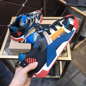 Fashion Best Top Quality real leather Handmade Multicolor Gradient Technical sneakers men women famous shoes Trainers size35-46 rh0975