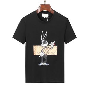 T-shirts pour hommes slim fit des vêtements d'été Designer Simple Streetwear Hand Palm Imprimer en coton Tshirt Casual Mens Tee Shirt