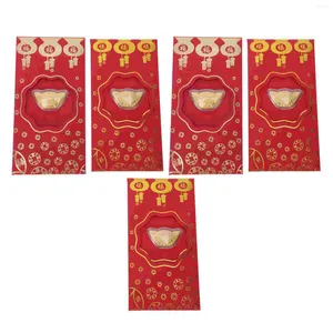 Confezione regalo Buste rosse Soldi Anno Busta cinese Pacchetto Bao Hong Pacchetti fortunati Forpocket Festival di primavera Matrimonio le tasche