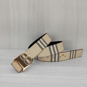 Luxurys designers belt fashion men belts classic pin buckle gold and silver black buckle head striped double-sided casual width 3.8cm size 105-125cm versatile nice