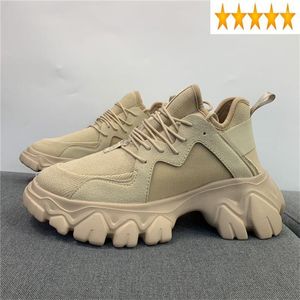 Dress Shoes Casual Women Increase Thick Bottom Sneakers Fashion Splice Breathable Jogger Active Autumn Female Lace Up Hoof Heels