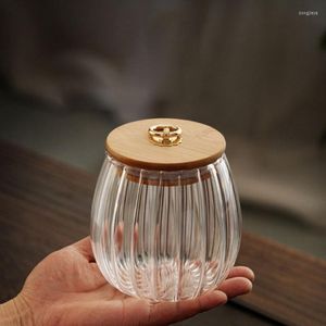 Vorratsflaschen Bonbonglas für Gewürze Glas transparente Behältergläser mit Deckel Keksküche und kleiner Großhandel