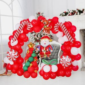 Regali per decorazioni per feste Palloncini natalizi Foglio di alluminio Aumenta l'atmosfera festosa Canna di Babbo Natale unica Alce Mulino a vento Merry