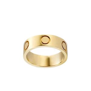 Miłość do śrub pierścienia opaski biżuterii Diamenty sześcienne cyrkonia cZ dla męskich damskich projektant luksusowy stal nierdzewna tytanowa 18 -krotnie żółte różowe złoto srebrne rozmiary 7 8 9 9 10