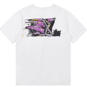 2023 Mens T Shirts Designer Graffiti Short Sleeve Fashionable Cotton Bowable Sweatshirt H￶g version Anpassade herr- och kvinnokl￤der M-5XL