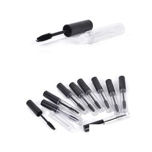 Compacts rechargeables Nouvelle arrivée 5x 10 ml Tube de mascara vide Flacon de crème pour cils / Bouteille liquide / Récipient Bouchon noir Livraison directe Santé Dhxtk