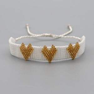 Strang Go2boho 2023 Pulseras für Geschenke Geschenk Mexikanisches Herz Miyuki Armband Damen Armbänder Freunde Schmuck Accessoires Perlenstränge