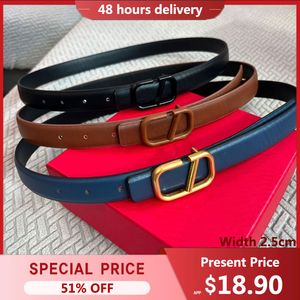 Designer belts womens belts width 2.5cm colors metal buckle business style belt fashion casual temperament versatile material leather men's belts verys good nice