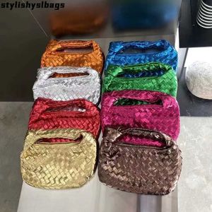 Shoulder Bags Fashion Luxury Brand Style Designer Hobos Lady's Handbag Mini Woven Knot Top-handle Women Shoulder Bag 011323H
