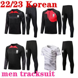 2022 Maglia da calcio del Sud Tuta coreana SON HWANG KIM HWANG LEE JEONG SUNG LEE KWON 22 23 JERSEY CALCIO cappotto Pantaloni a maniche lunghe Giacca tuta da allenamento abbigliamento sportivo