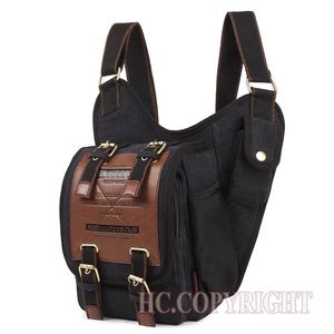 Outdoor Bags Durable Vintage Men Canvas Bag Cycling Hiking Travel Pouch Sport School Pack Male Climbing Shoulder Messenger