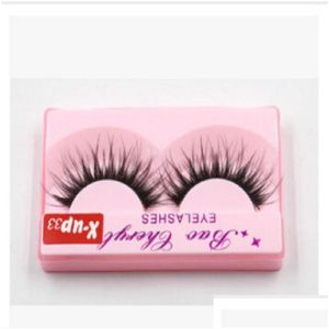 False Eyelashes 100 Supernatural Lifelike Handmade Eyelash 3D Strip Mink Lashes Thick Fake Faux Makeup Beauty Drop Delivery Health Ey Dhugk