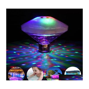 Decorazione per feste Galleggiante Luce subacquea Rgb Sommergibile Led Discoteca Glow Show Piscina Vasca Spa Lampada Baby Bath Drop Delivery Ho Dhzkh