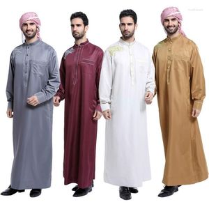 Etniska kläder Islamiska män abaya vuxna polyester bredduk formell muslimsk arabia mellanöstern mäns kläder män