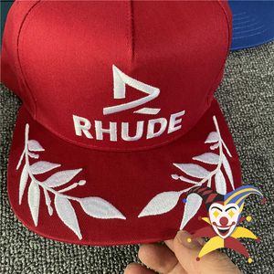 Rhude Baseball Cap bordado Rhude Baseball Cap Men Women Rhude Sun Chapé Lastreio solar Capéu de designer ajustável ao ar livre Snapback 465