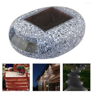 Outdoor Garden LED Solar Light Plug-in Waterproof Imitation Stone Grass Lamp