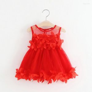 Girl Dresses Flower Fairy Baby Party Summer Sweet Kid's Clothing Birthday Princess Mesh Dress Children Clothes