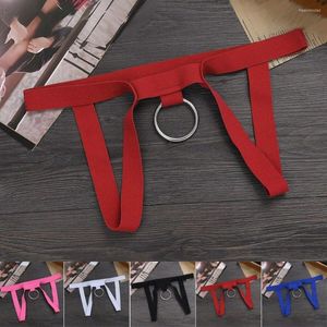 UNDANTANT'lar Mens G-String Lingerie Kasıksız Tanga Bikini Jockstrap İç çamaşırı tangaları o-ring açık kasık t back erkekler külot külot