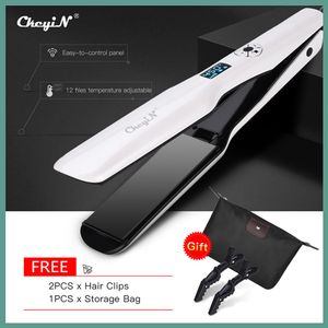 Hair Straighteners 3D Rotating Straightener Professional PTC Styling Iron Fast Heating Flat with Wide Plate and LCD Screen 230113