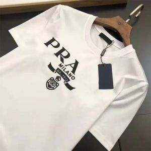 Summer Mens Designer Casual Man Women Lose Tee z literami Drukuj krótkie rękawy