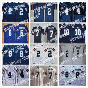 Abbigliamento da football universitario americano Maglia da football NCAA Auburn College 2 Cam Newton 4 Tank Bigsby 6 Jeremy Johnson 7 Pat Sullivan 8 Jarrett Stidham 10 Maglia cucita Bo Nix