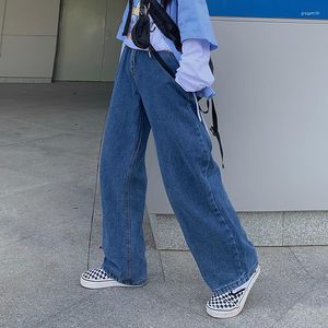 Frauen Hosen 2023 Mode Frau Jeans Hohe Taille Breite Bein Denim Kleidung Blau Vintage Qualität Gerade Plus Samt Verdickung