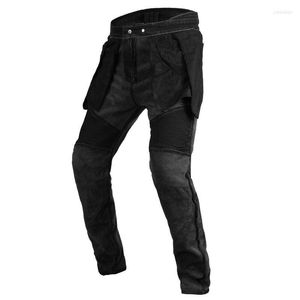 Men's Jeans Fleece Lined Riding Motorcycle Men's And Women's Pants Winter Plush Thermal Racing CE Armor