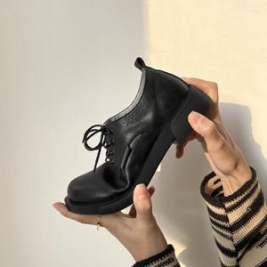 Women 601 Dress Buty Platforma 2024 Modna oryginalna skóra pompki o niskim obcasie