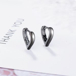 Orecchini a cerchio Huggie Fanqieliu Argento sterling 925 per le donne Piccolo cuore carino Cerchi Ragazza Regalo Gioielli Orecchino da sposa FQL20412