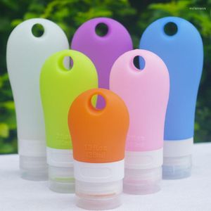 Bottiglie di stoccaggio In silicone da viaggio a prova di perdite comprimibili ricaricabili Shampoo lozione Sapone Contenitori liquidi Accessori CANQ889