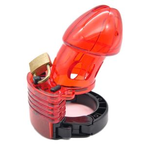 Kockrings Mini Male Chastity Cock Cage Penis Lock с четырьмя кольцами гей взрослые игрушки для мужчины великий секс -стимуляция 230113