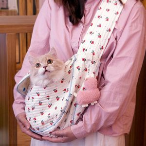Hundbilstol täcker kattbärare påsar valp handgjorda små husdjur utomhus rese handväska duk enkla axelväska tote andningsbar