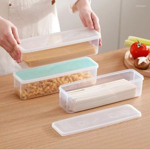 Storage Bottles Kitchen Noodle Spaghetti Container Household Cereal Preservation Box With Cover Food